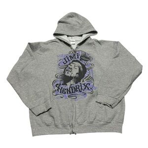 Vintage Y2K Men’s Large Jimi Hendrix Legend Hoodie